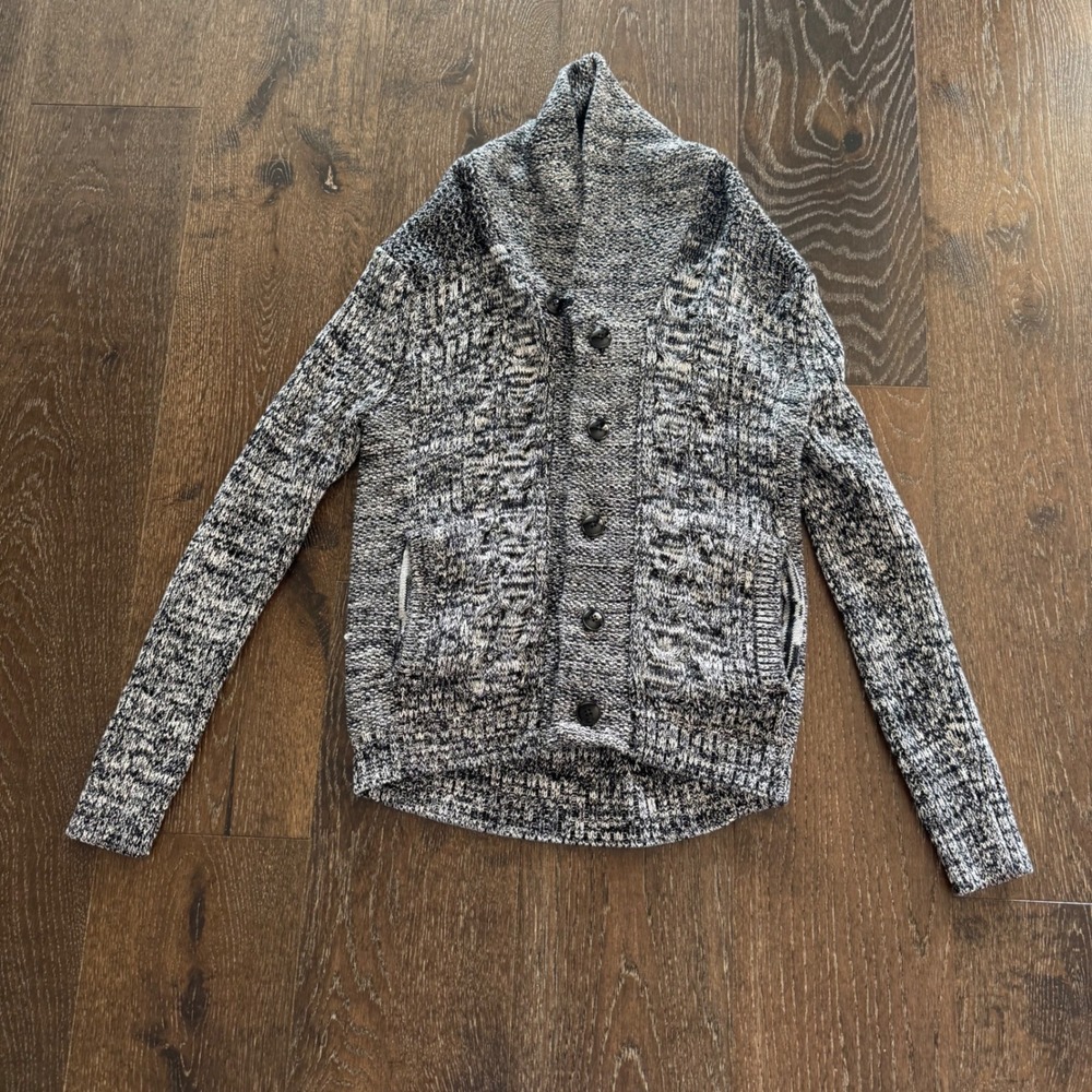 Monsieur Nicole Men 48 Shawl Collar Cardigan Sweater Grandpacore Academia Preppy